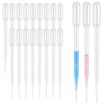 Zkupanx 20-Pack 3mL Disposable Plastic Dropper Pipettes for Resin & Oils