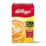 Kellogg’s Corn Flakes Original 475g | Power of 5: Energy, Protein, Iron, Calcium, Vitamins B1, B2, B3 & C | Corn Flakes, Breakfast Cereal | Naturally Cholestrol Free