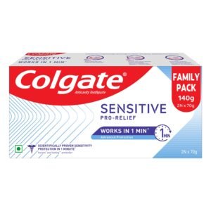 Colgate Sensitive Pro Relief Toothpaste, Tooth Paste With Pro Argin Formula for Sensitivity Relief, 140gm (Combo Pack Offer)