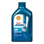 Shell Advance AX7 4T 10W-40 API SM Synthetic Technology Motorbike Engine Oil (1L)
