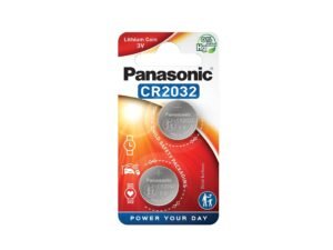 Cr2032 Battery (2 Pack) – Panasonic, Lithium Coin Cell, 3V