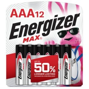 Energizer Max Alkaline AAA Batteries, 12 Count