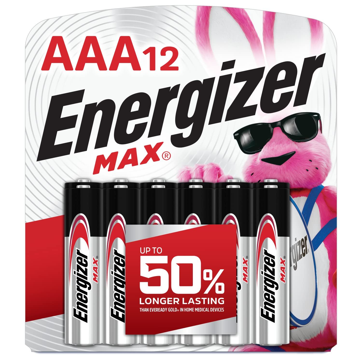 Energizer Max Alkaline AAA Batteries, 12 Count