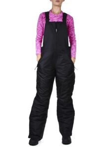 Arctic Quest Womens Insulated Water Resistant Ski Snow Bib Pants