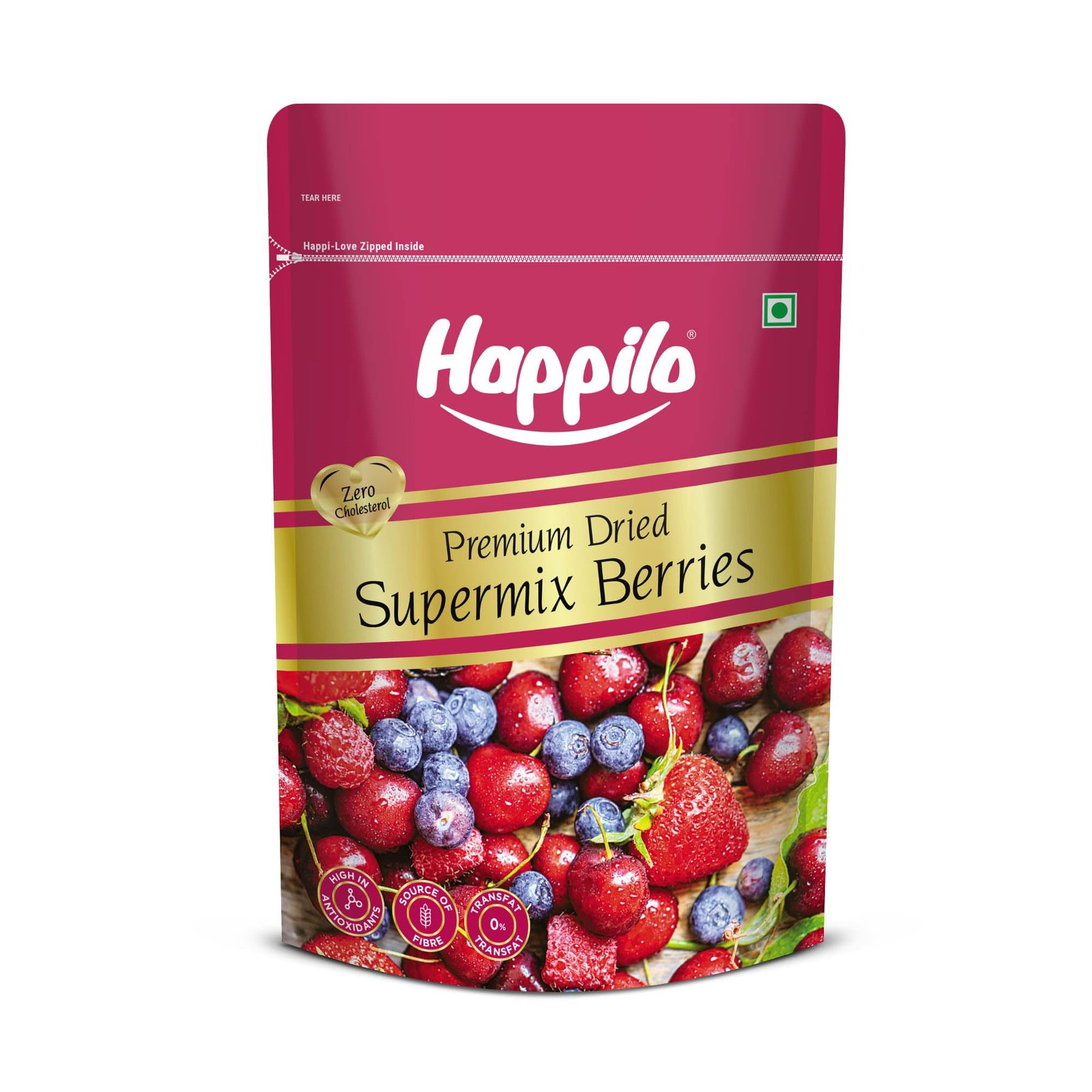Happilo Premium International Fresh Super Mix Berries, 200 g