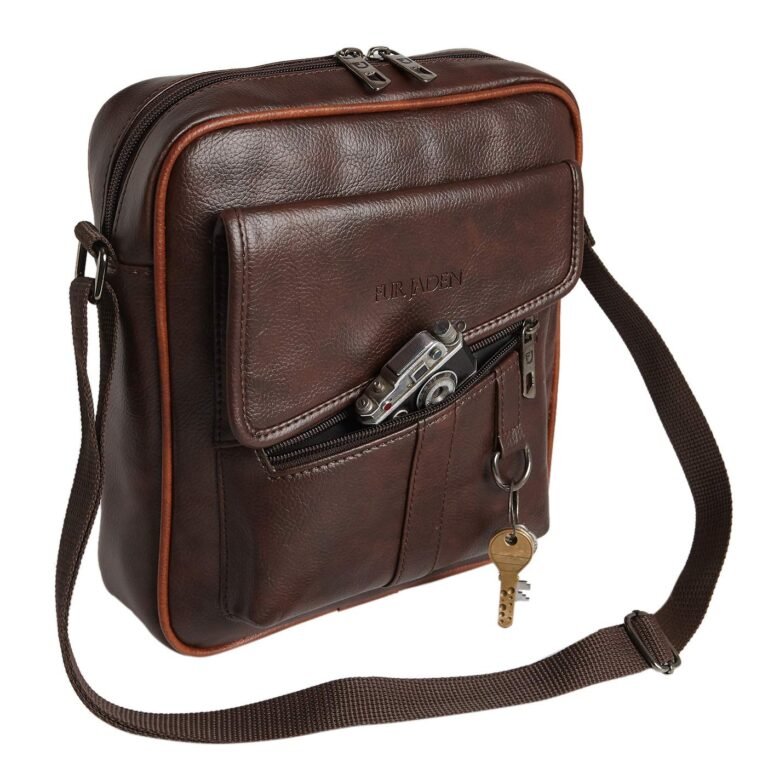 FUR JADEN Sling Cross Body Travel Office Business Messenger one Side Shoulder Bag Unisex