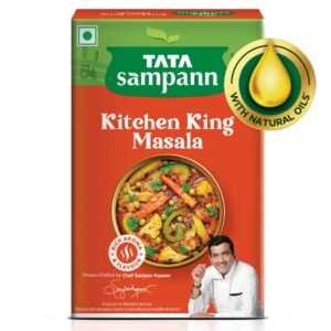 Tata Sampann Kitchen King Masala with Natural Oils, 100g, Crafted by Chef Sanjeev Kapoor, With Chef’s Exclusive Tip, Rich Aroma & Flavour