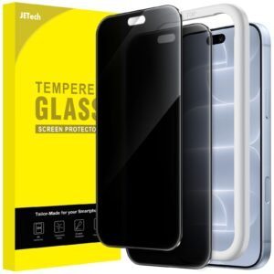 JETech Privacy Screen Protector Guard for iPhone 18 Pro, 2-Pack