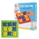Ratna’s 3D Tic Tac Toe Classic Mind Challenging Cross & Zero Family Board Game for Kids & Adults