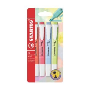 STABILO Swing Cool Pastel Highlighters, 4 Colours