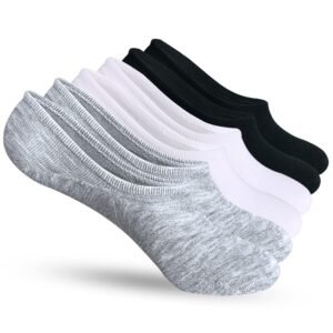 No Show Socks Women 6-9 Pairs Thin Casual Non-Slip Low Cut Flat Liner