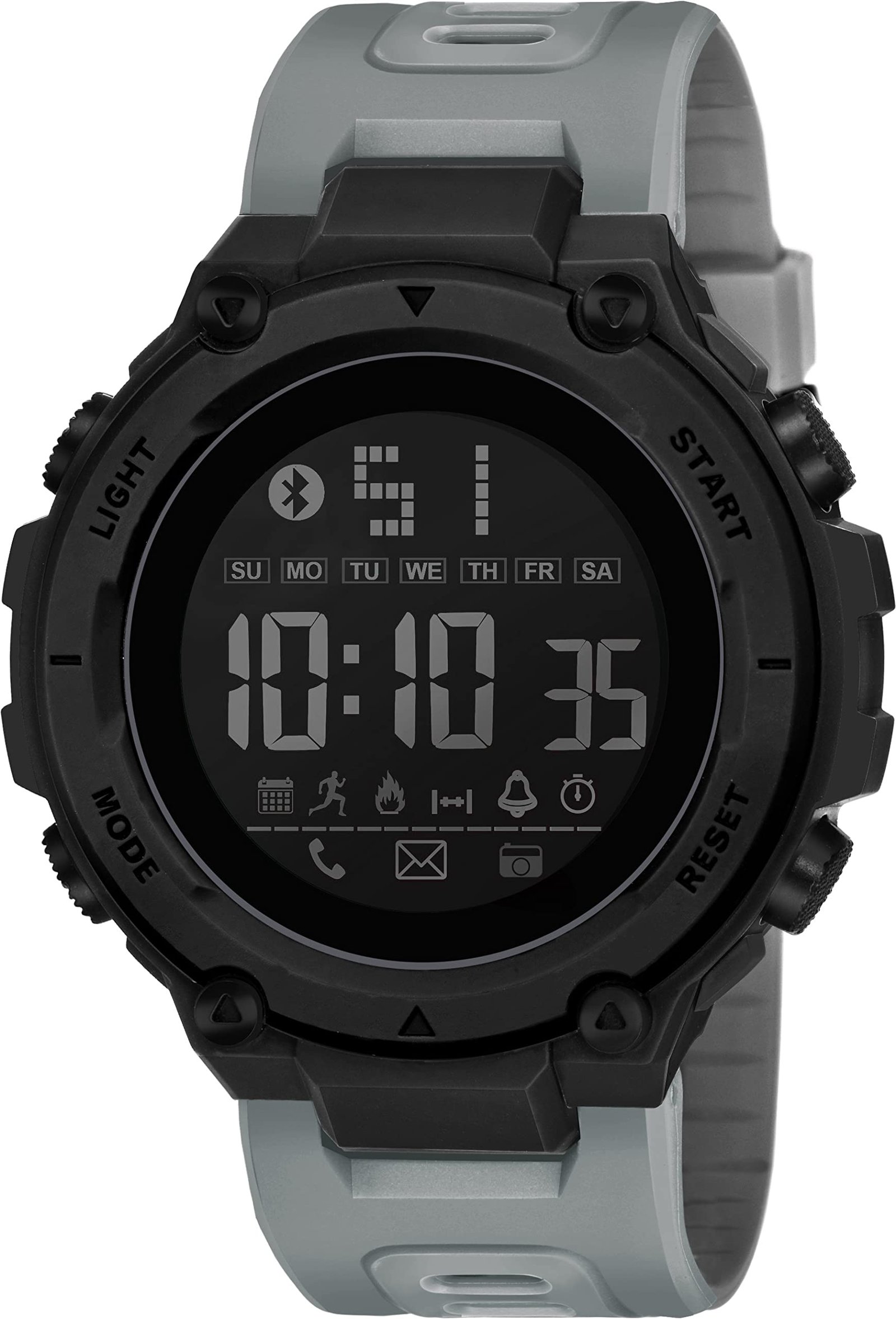Shocknshop Digital Sports Stylish Multifunctional Electronic LED Black Dial Wrist Watch for Men Boys -WCH78