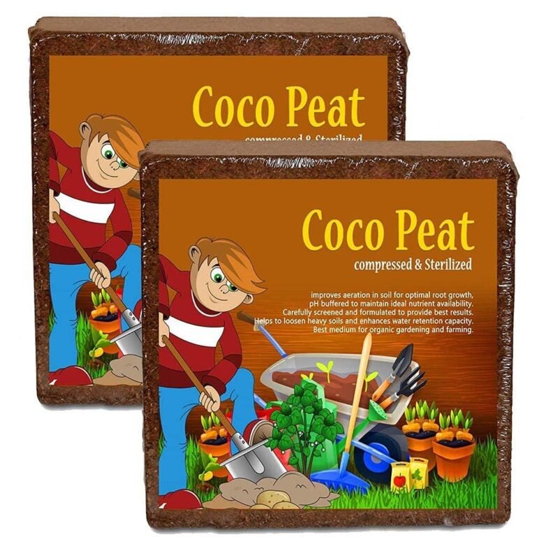 Nalla Cocopeat Block 10 Kgs for All Seeds & Plants, Vegetable Garden, Indoor & Outdoor, Home and Terrace Gardening Expands Upto 150 litres Export Quality