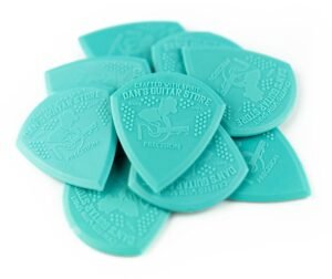 Dan’s Guitar Store – Precision Pick – 10-Pack – Grippy Precision High-Visibility Plectrums for Professionals