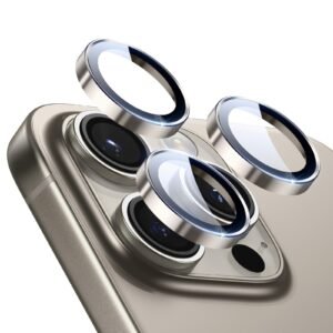ESR for iPhone 17 Pro Max/17 Pro Camera Lens Protector, 1 Pack, Titanium