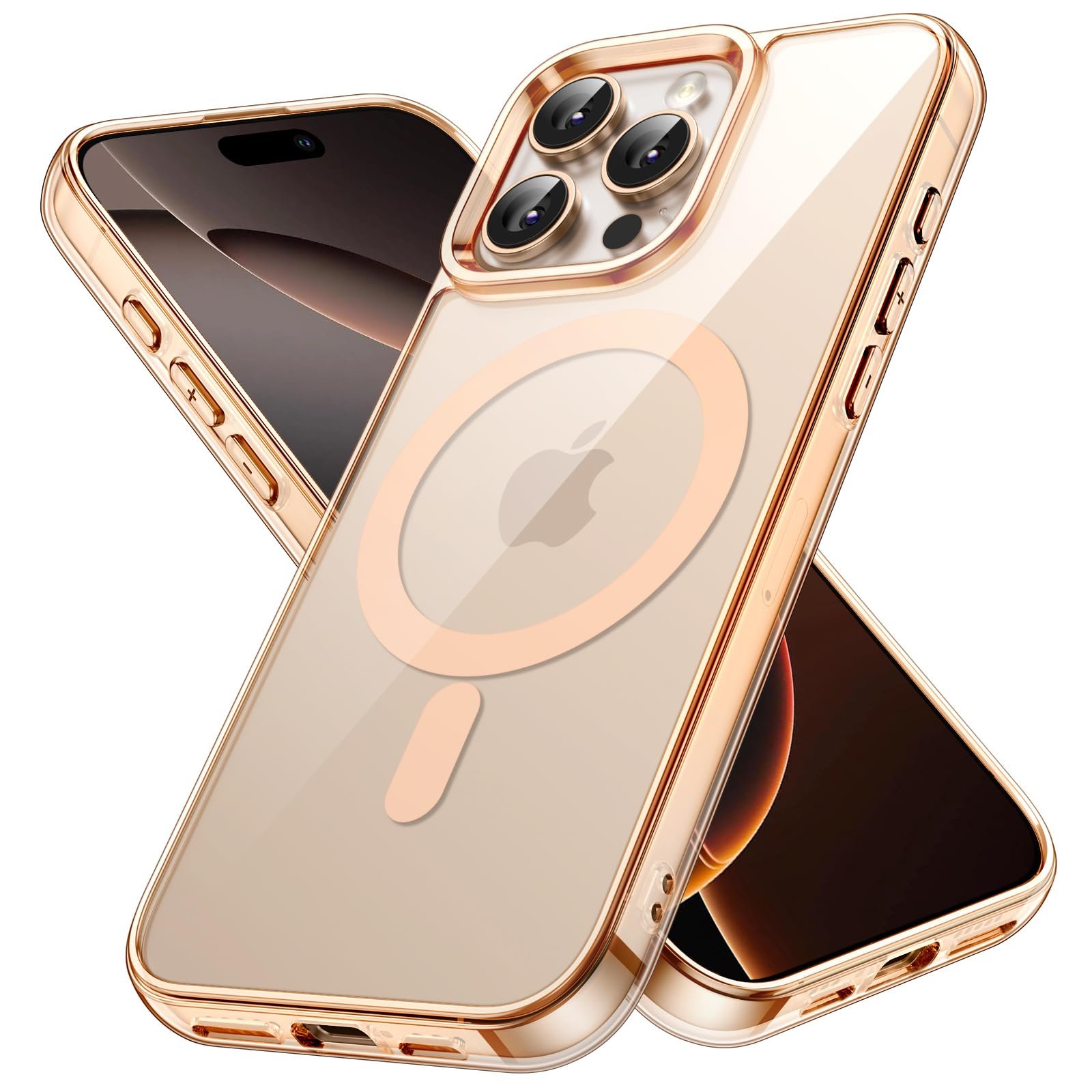 JETech Magnetic Case for iPhone 16 Pro, Desert
