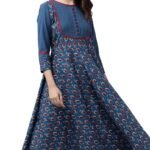 Yash Gallery Women’s Cotton Relaxed Fit Anarkali Kurta