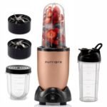 NutriPro Juicer Mixer Grinder – Smoothie Maker – 500 Watts (3 Jars & 2 Blades, Gold) – 1 Year Warranty