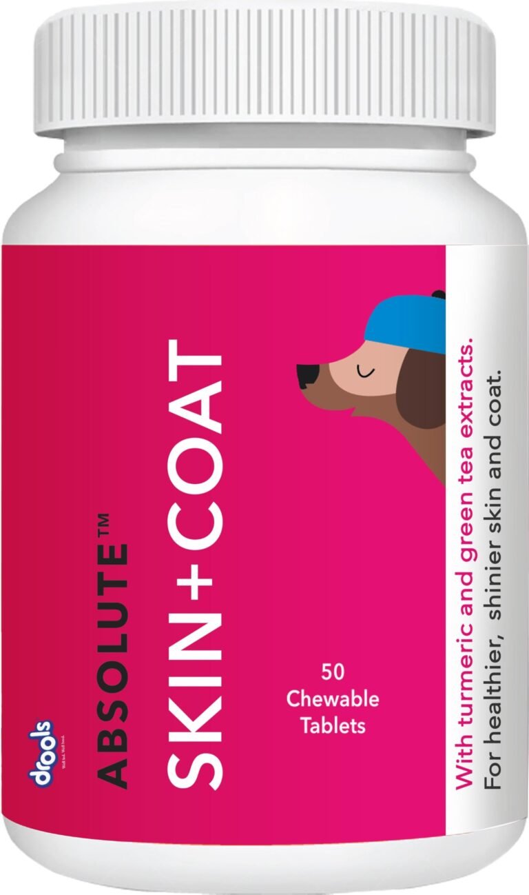 Drools Dog Supplement Tablets 200g (50 Pieces) | Skin & Coat Support | For Dogs