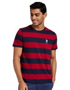 U.S. Polo ASSN. Men’s I688 Crew Neck Striped Lounge T-Shirt