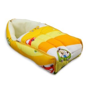 LuvLap 3 in 1 Baby Sleeping Bag and Carry Nest, Cotton Bed Cum Infant Portable Bassinet, forbaby Carrying and co Sleeping, Unisex Baby Bedding Set for New Born 0-12 Months (Cars Print,Multicolor)