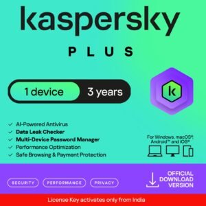 Kaspersky Plus | Email Delivery – No CD (Latest Version 3 Years)