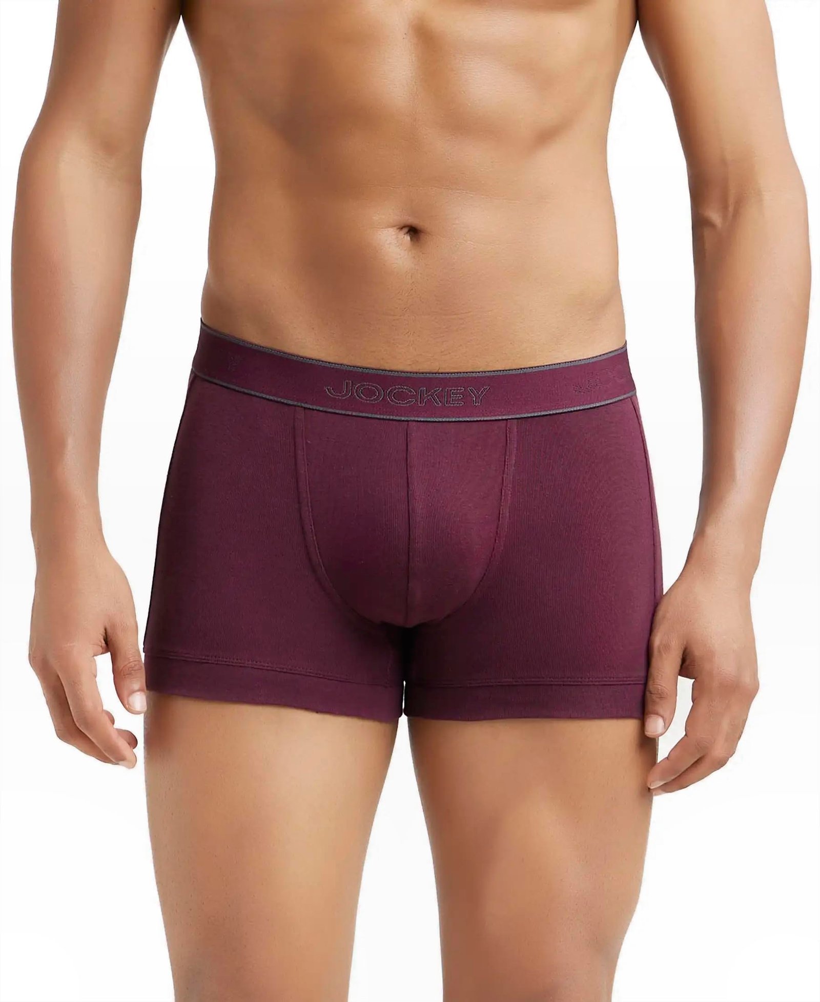 Jockey 1015 Men’s Super Combed Cotton Rib Solid Trunk with Stay Fresh Properties