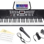 JUAREZ Octavé JRK661 61-Key Electronic Keyboard Piano with LED Display | Adapter | Key Note Stickers | Mic |Music Sheet Stand | 255 Rhythms | 255 Timbres | 24 Demos | 8 Percussions