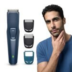 Philips India’s No.1 Men’s Trimmer* | Skin Safe Beard Trimmer for Men | Durapower tech | Self Sharpening Blades | Skin Protect Comb | 30 min runtime USB charging | No oil needed | 2yr warranty |BT1244