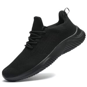 Wrezatro Men’s Slip on Walking Shoes Ultra Light Breathable Non Slip Running Shoes Casual Fashion Sneakers Mesh Workout Sports