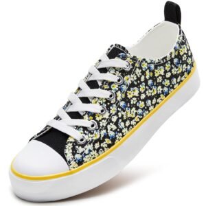 ZGR Womens Fashion Canvas Sneaker Low Cut Lace UPS Casual Shoes