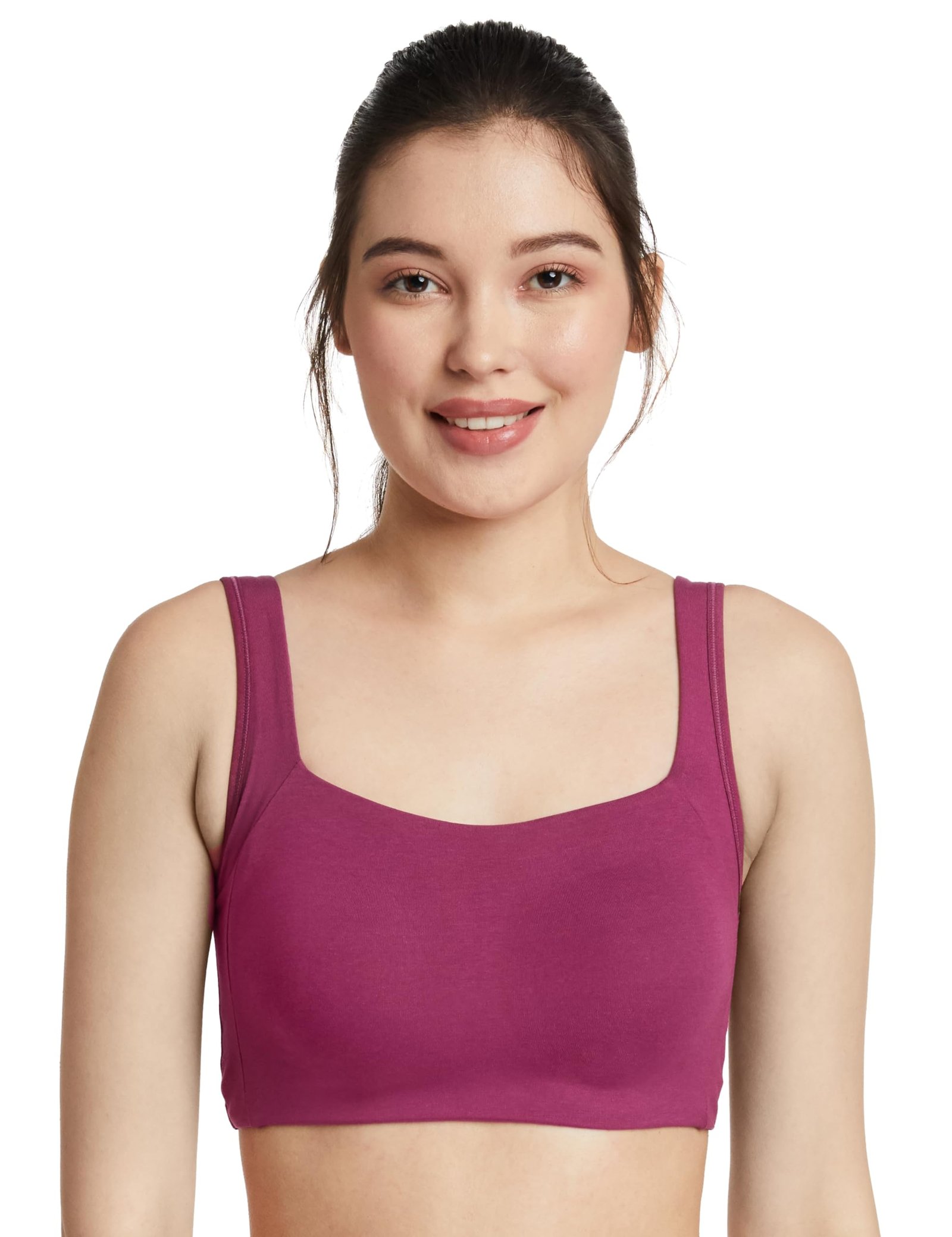 Amazon Brand – Symbol Women’s Cotton Stretch Non Padded Wire Free Full Coverage Slip On Bra