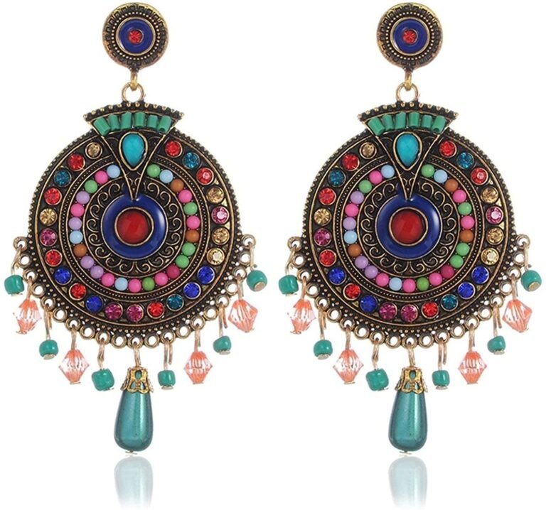 YouBella Jewellery Bohemian Multi-Color Earrings for Girls and Women
