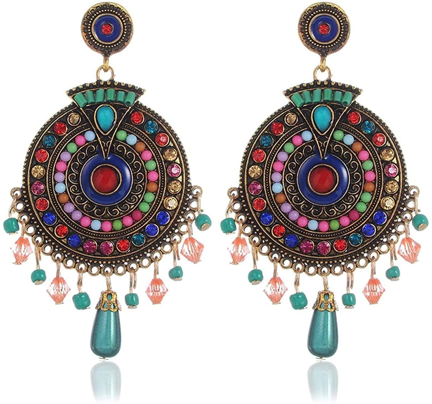 YouBella Jewellery Bohemian Multi-Color Earrings for Girls and Women
