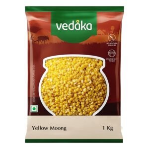 Amazon Brand – Vedaka Unpolished Yellow Moong Dal | 1 Kg | Naturally Rich In Protein & Fiber | No Artificial Flavours & No Preservatives.