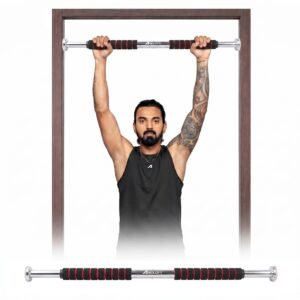 Boldfit Pull up Bar for Home [100 KG] – Gym Equipment for Home Workout | Adjustable Door Way Chin Up Bar for Home Workout for Adults | PullUp Bar for Men & Women | Anti-Skid Grip (62-100 CM)