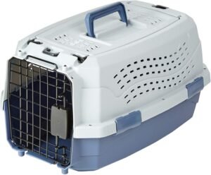 amazon basics Two Door Top Load Pet Carrier, Small Size (1 Piece,19-inch)