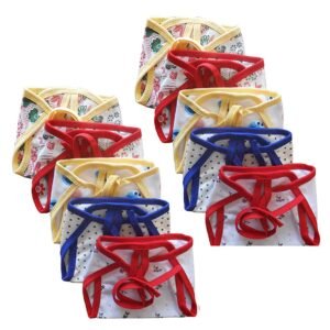Tinchuk Newborn baby Soft Hosiery cotton cloth Diaper double layer nappies Multicolor (0-6 months) (10 PIECE)