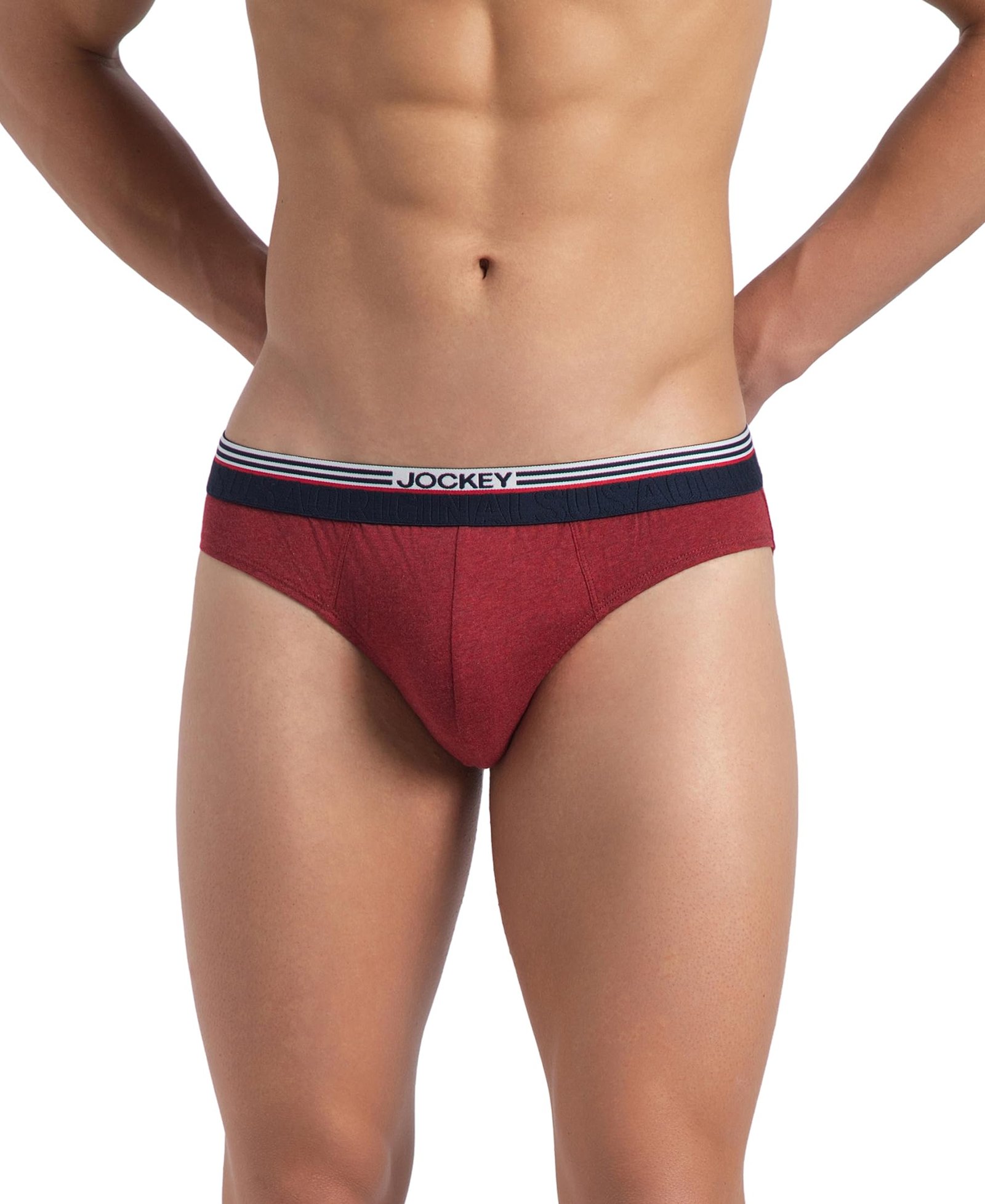 Jockey US49 Men Super Combed Cotton Solid Brief with Ultrasoft Waistband