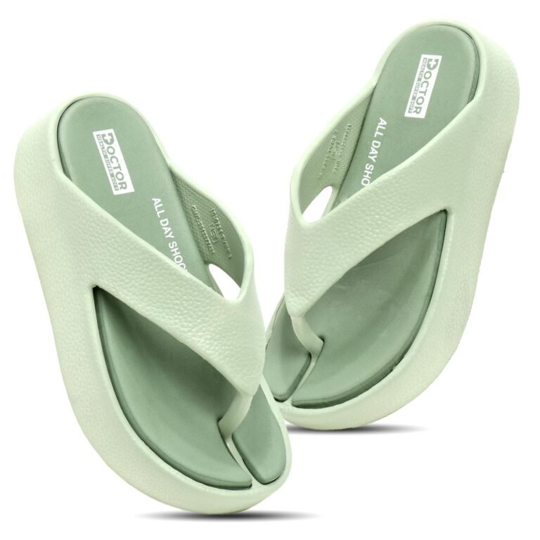 DOCTOR HEALTH SUPER SOFT Women’s Orthopedic Soft Platform Slippers | Ultra-Cushioned Shock Absorbing Footbed | Lightweight Anti-Skid Everyday Wear Comfort Flip Flops for All-Day Support