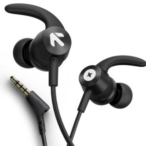 GOBOULT BassBuds X1 in-Ear Wired Earphones with 10mm Extra Bass Driver and HD Sound with mic (Black)