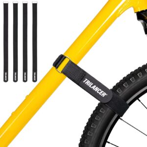 Bike Rack Straps, 4-Pack Trilancer Bike Wheel Stabilizer Strap 26” x 1.5”