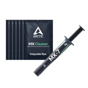 Arctic MX-7 Thermal Paste 4g with MX-Cleaner | High-Performance CPU GPU Laptop Cooling Compound | Non-Conductive | Long-Lasting Formula
