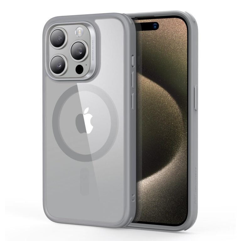 ESR Classic Hybrid for iPhone 15 Pro Case, Clear Gray