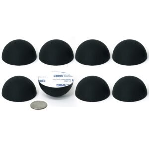 Hudson Hi-Fi Speaker Isolation Feet (8-Pack, 2″) – Adhesive Silicone Anti-Vibration Pads for Speakers, Turntables, Subwoofers & Amplifiers, Supports 30-50 lbs Per Pad