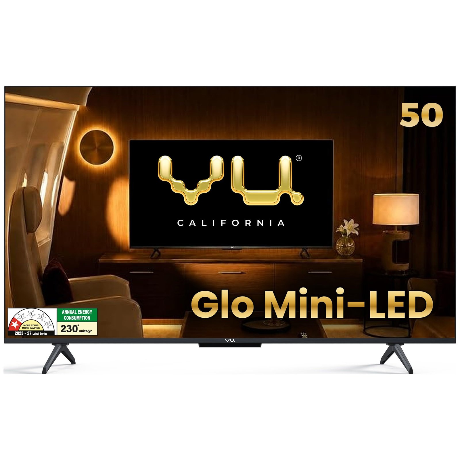 Vu California 126cm (50 inches) Smartchoice Glo MiniLED Google 4K TV VUGLOMINILED 2026
