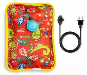 ANTIL’S Electric Hot Water Bag for Pain Relief, Rechargeable Heating Pad for Body Warmth, Portable Electric Heat Pouch for Muscle Aches, Back Pain and Period Cramps, Multicolor, Pack of 1