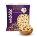 Amazon Brand – Vedaka Whole Cashews | 500 g | Grade W320 Kaju Nuts | Gluten-Free & Plant Based Protein | Firm Texture, Rich Taste | Healthy Snack