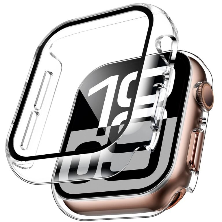 TAURI 2 Pack Hard Case for Apple Watch Series 11/10 46mm Screen Protector