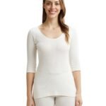 Jockey Women’s Super Combed Cotton Rich Three Quarter Sleeve Thermal Top with StayWarm Technology
